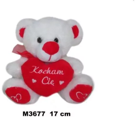 Miś z sercem 17cm