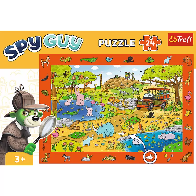 Puzzle 24. Obserwacyjne. Spy Guy. Safari. 15591 - tantis.pl