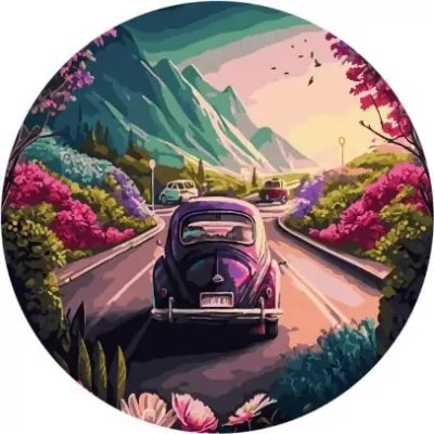 Malowanie po numerach owalne. Volkswagen