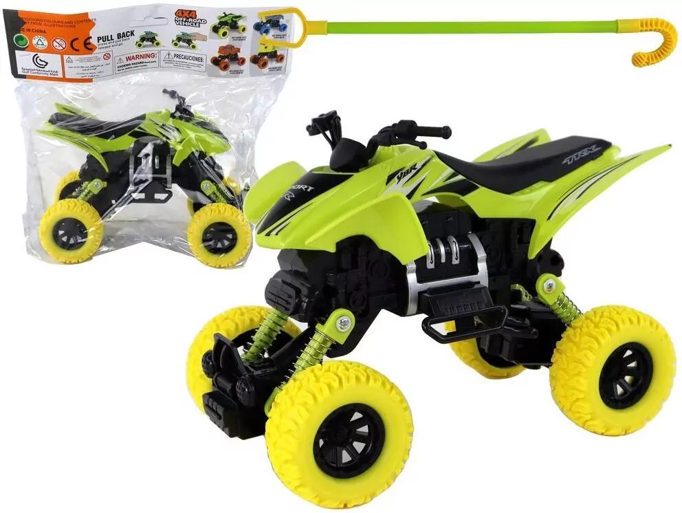 Terenówka pchacz quad XC żółty - tantis.pl