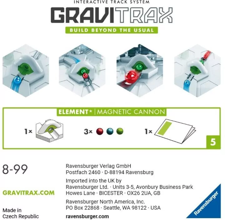 Gravitrax. Dodatek Magnetyczna armatka - tantis.pl