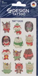 Tatuaże bożonarodzeniowe dla dzieci - zwierzęta