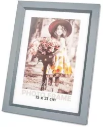 Ramka Bevel 15x21 4 szary