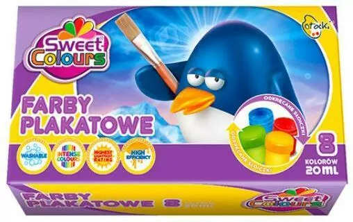 Farby plakatowe 8 kol.20ml. Otocki - tantis.pl