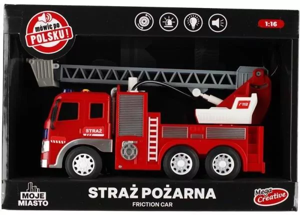 Mega Creative. Auto Straż Pożarna z wodą Moje Miasto - tantis.pl