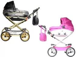 Wózek dla lalek głęboki metalowy 80x90 Nicol