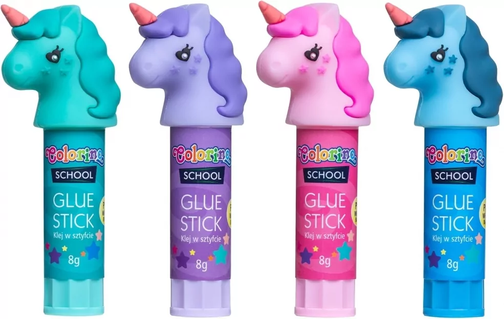 Klej w sztyfcie 8g PVP p16 Jednorożce Colorino Kids - tantis.pl