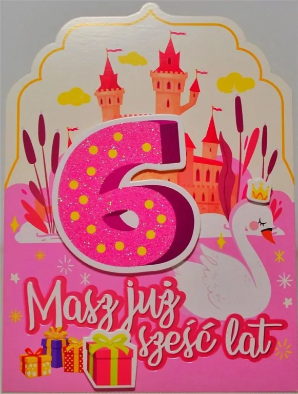 Karnet okolicznościowy. Urodziny 6. YEKU - tantis.pl
