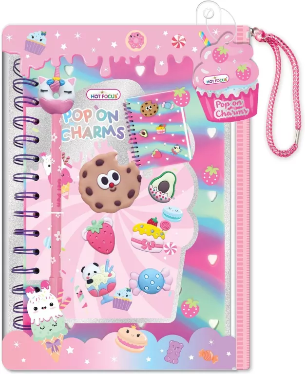 Notatnik na spirali z charmsami Zwierzątka - tantis.pl