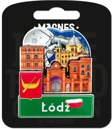 Magnes I love Poland Łódż ILP-MAG-C-LOD-28 - tantis.pl