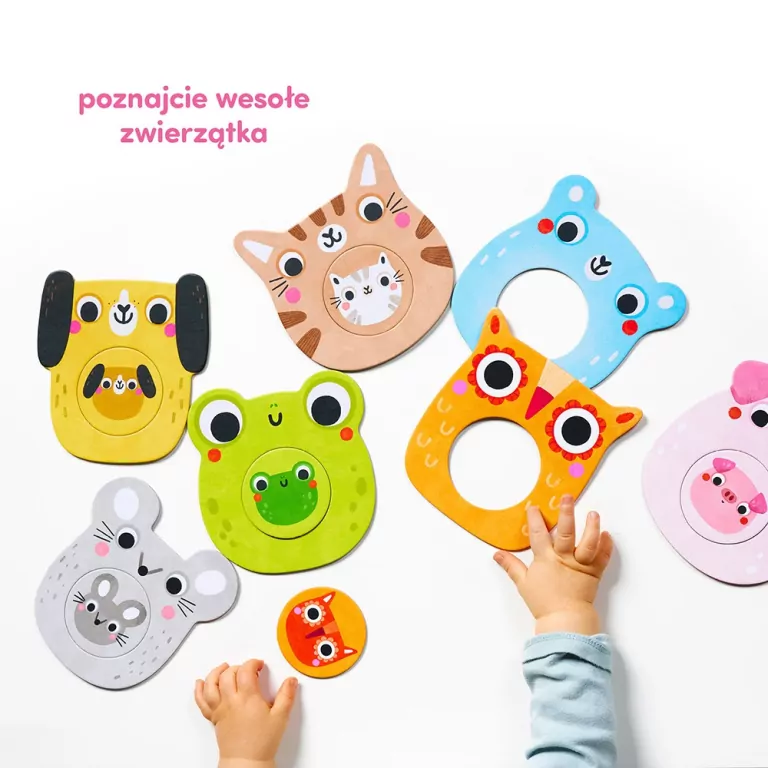 CzuCzu. Zwierzątka. Moje puzzle z dziurką. 12m+ - tantis.pl