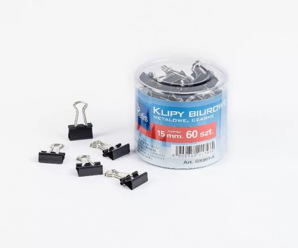 Klip biurowy 15 mm, 60 tuba - tantis.pl