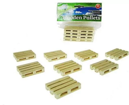 Drewniane palety 5x3,8x1cm. 8 sztuk 1:32 - tantis.pl