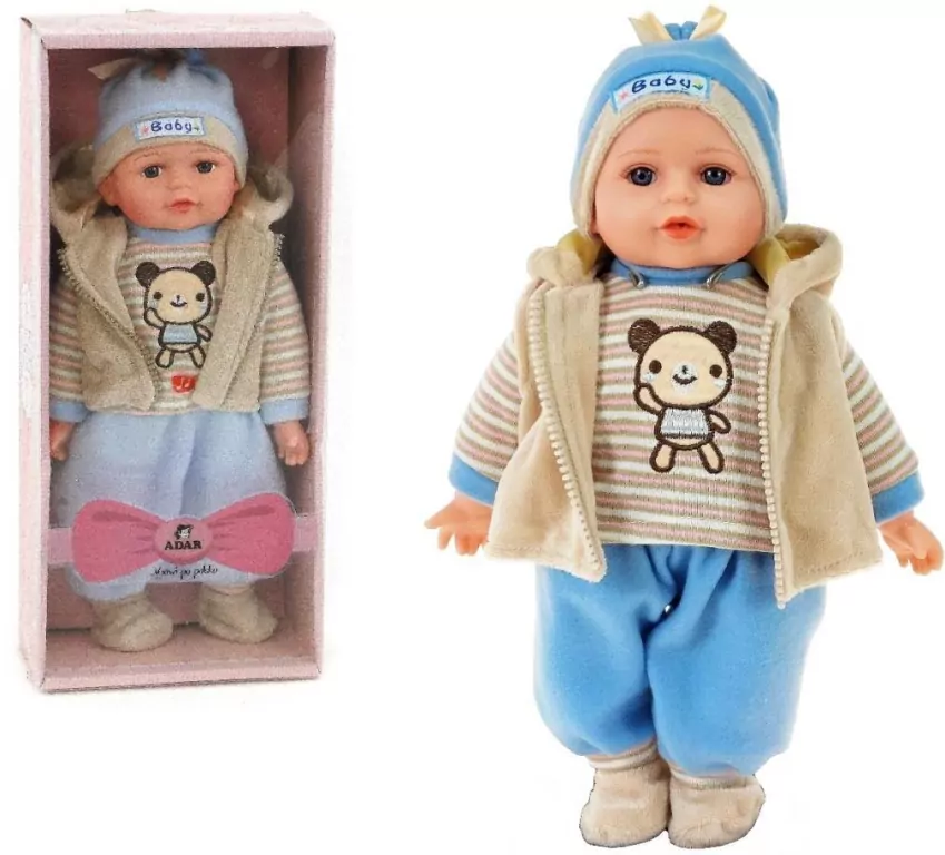 Lalka bobas 35cm z dźwiękiem. Mix - tantis.pl