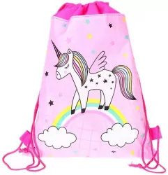 Worek na buty Jednorożec Tęcza różowy