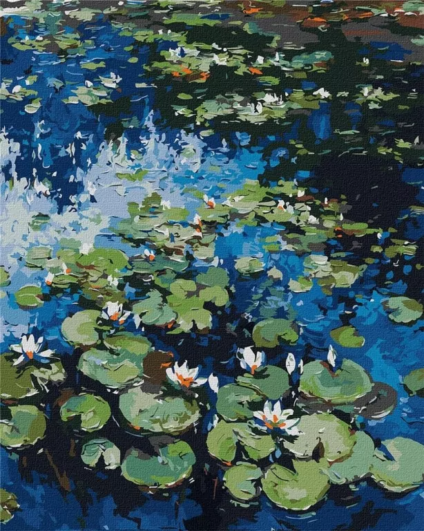 Malowanie po numerach: Lilie wodne 40 x 50 cm - tantis.pl