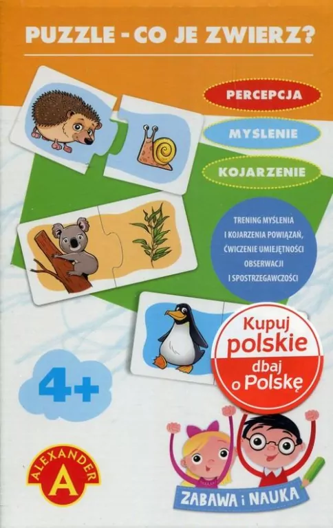 Puzzle. Co je zwierz? Zabawa i nauka - tantis.pl
