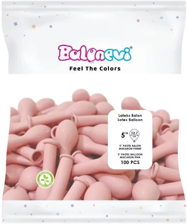 Balony lateksowe Pastel różowe 12cm - tantis.pl