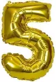 Balon foliowy XXL 5 złoty 61cm - tantis.pl