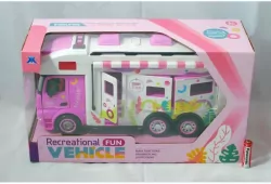 Food Truck Różowy światło dźwięk 34x10,5x15,5cm