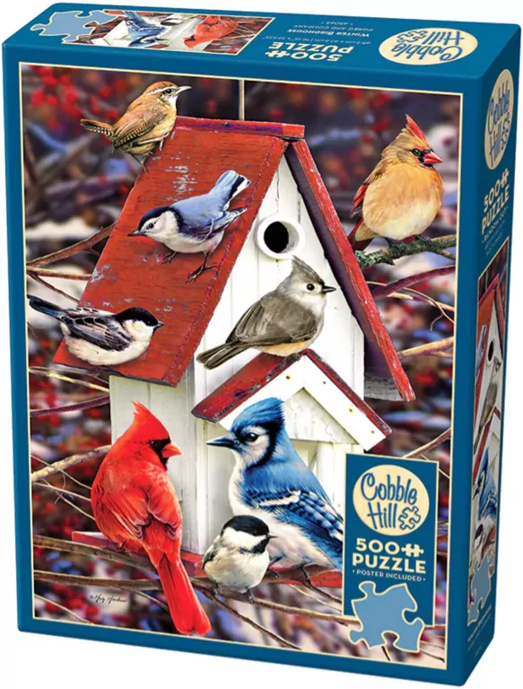 Puzzle 500. Zimowy domek dla ptaków - tantis.pl