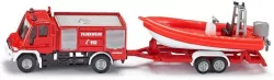 Straż pożarna Unimog z łodzią. S1636