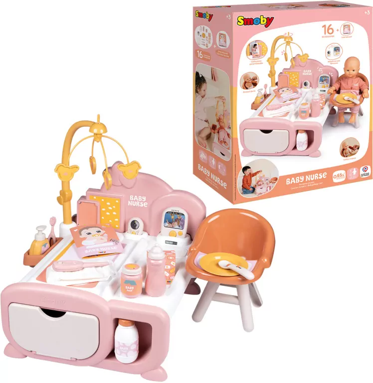 Smoby Baby Nurse Elektr Kącik opiekunki - tantis.pl