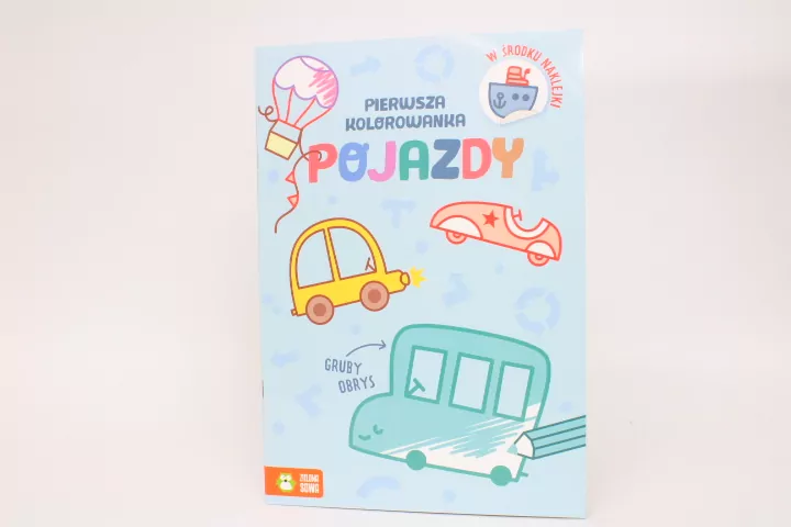 Pojazdy. Pierwsza kolorowanka. Gruby obrys - tantis.pl