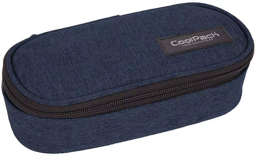 Piórnik owalny Coolpack Campus Snow Dark Blue - tantis.pl