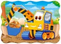 Puzzle 30. Żółta koparka. Yellow Digger - tantis.pl