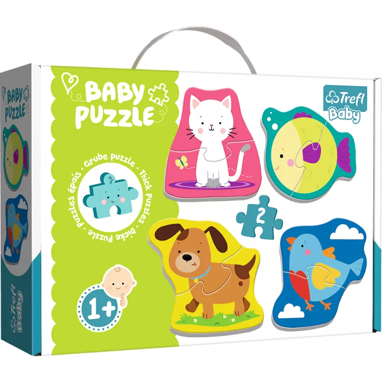 Baby Classic. Zwierzątka. Puzzle 4w1 - tantis.pl