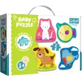 Baby Classic. Zwierzątka. Puzzle 4w1 - tantis.pl