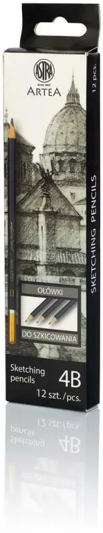 Ołówek do nauki szkicowania 4B Artea, 12 sztuk - tantis.pl