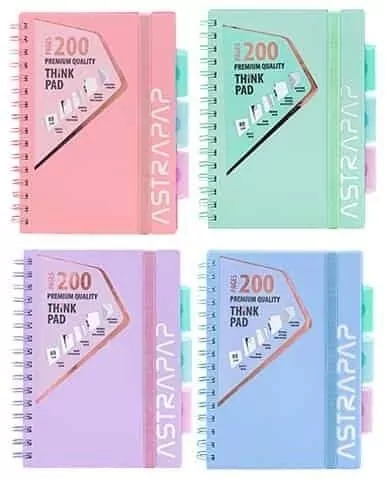 Kołozeszyt B5/100k PP Pastel mix ASTRA - tantis.pl