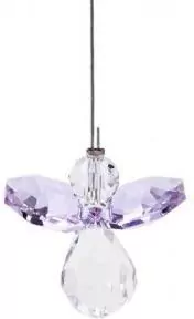 Zawieszka Crystal angel - Light Amethyst - tantis.pl