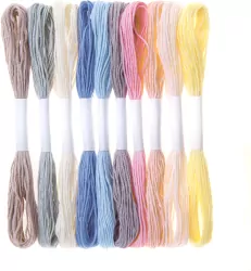 DpCraft. Zestaw mulin pastelowe 8m, 10 sztuk