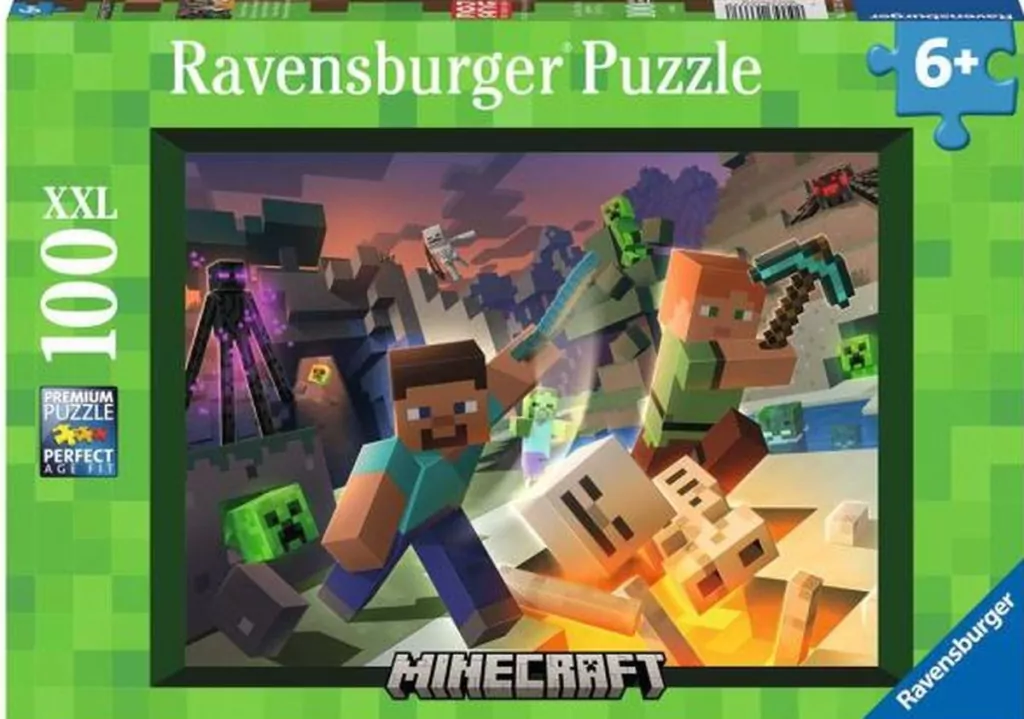 Puzzle 100 XXL Monster Minecraft 133338 - tantis.pl