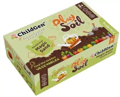 Piasek kinetyczny naturalny gleba z warzywami 907g - tantis.pl