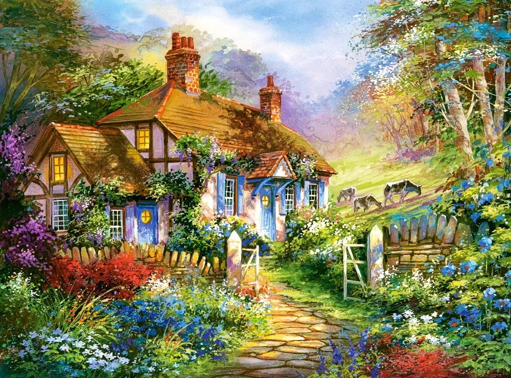 Puzzle 3000. Forest Cottage - tantis.pl