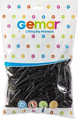 Balony Rurki włoskie czarne