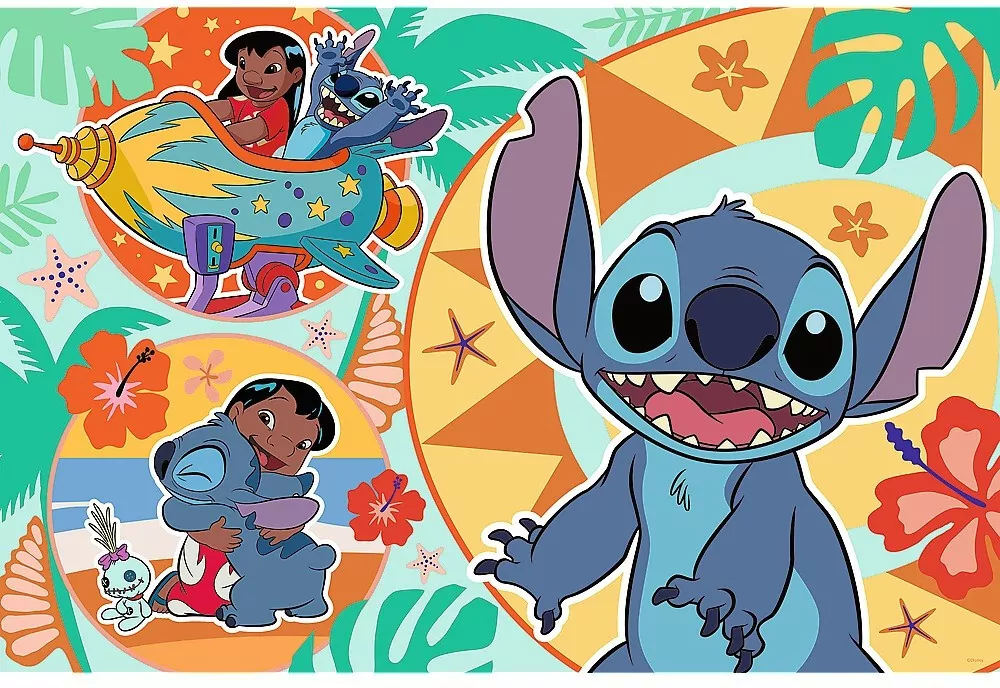 Puzzle 24 Maxi Wesoły dzień Lilo&Stitch TREFL - tantis.pl