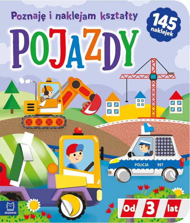 Pojazdy. Poznaję i naklejam kształty - tantis.pl