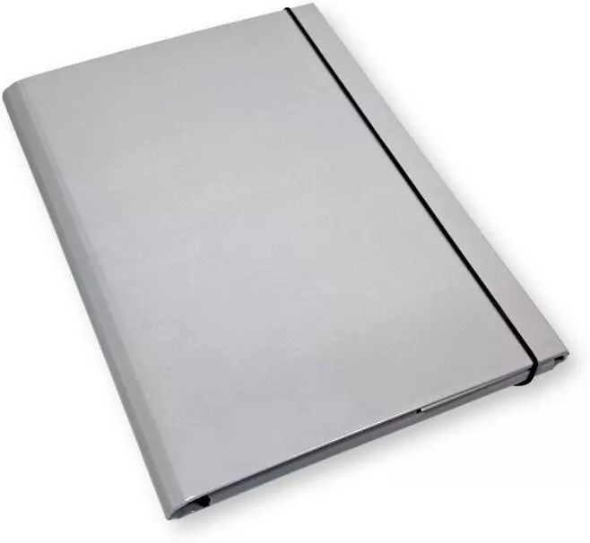 Teczka A4 skrzydłowa 3,5cm szara - tantis.pl