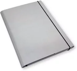 Teczka A4 skrzydłowa 3,5cm szara