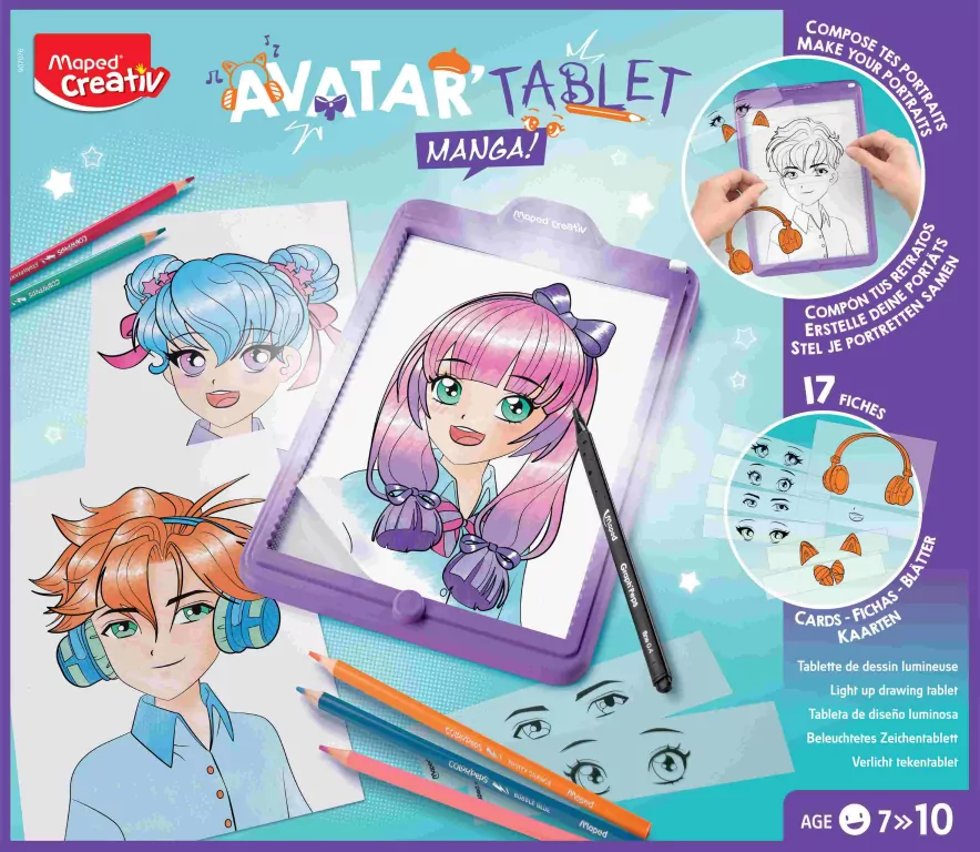 MAPED. Podświetlana tablica Avatar Studio Manga - tantis.pl
