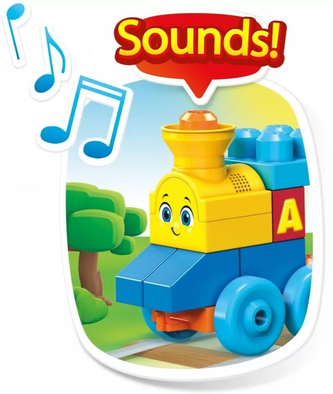 Mega Bloks®. Interaktywny pociąg ABC - tantis.pl