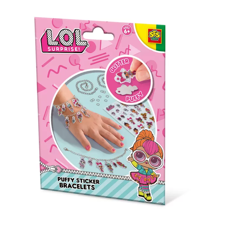 L.O.L. Surprise! SES Puszyste bransoletki z naklejkami - tantis.pl