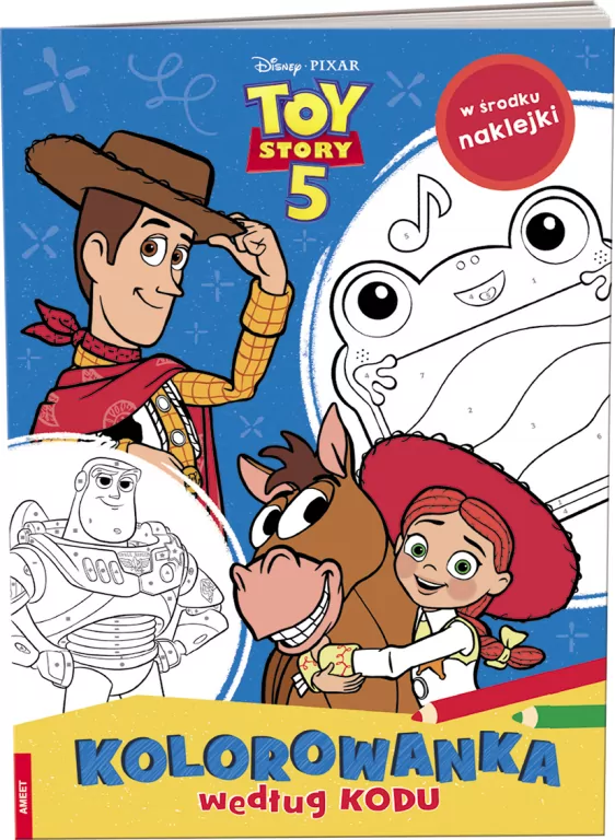 Disney Toy Story 5. Kolorowanka według kodu - tantis.pl