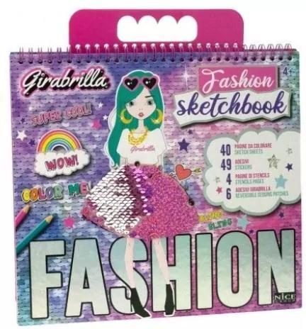 Szkicownik cekinowa moda - tantis.pl