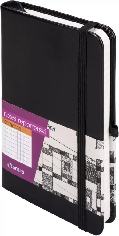 Notes A6. Kratka. Formalizm. Czarny - tantis.pl